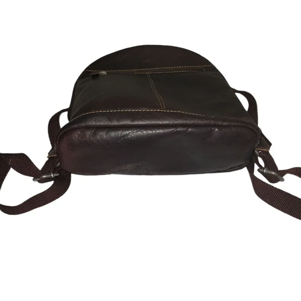 Jack Georges VOYAGER SMALL CONVERTIBLE BACKPACK/CROSSBODY Brown